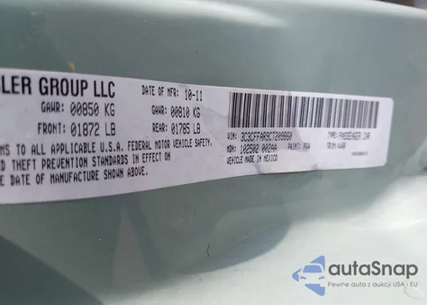 2012 Fiat 500 Pop из США, поврежденный, VIN 3C3CFFAR9CT209860